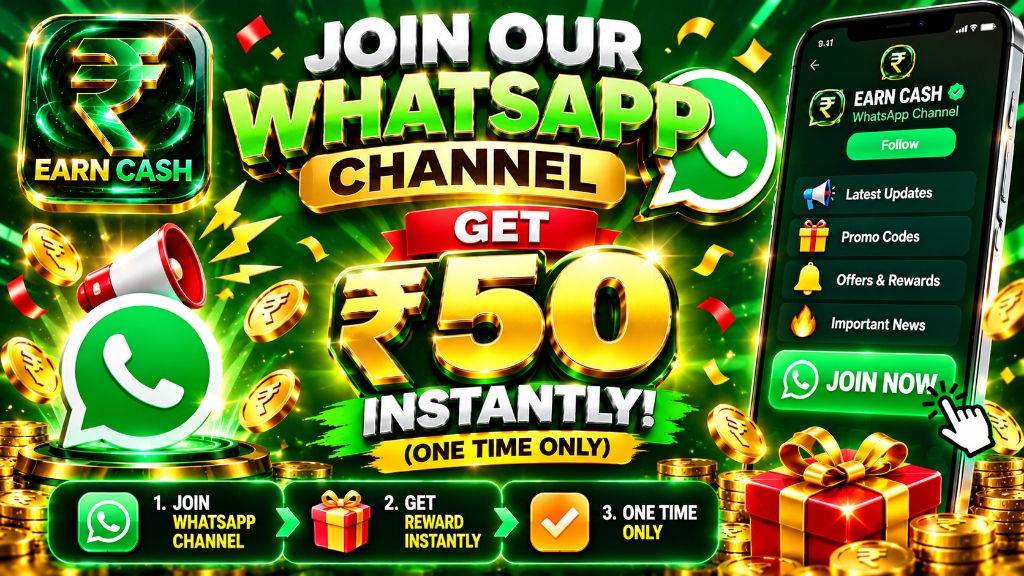 Join WhatsApp Channel - Earn Cash